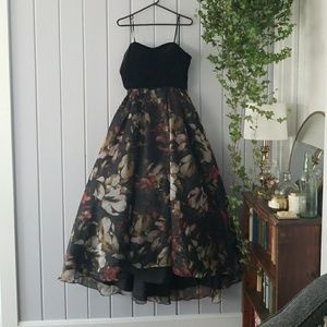 Betsy & Adam high low ball gown